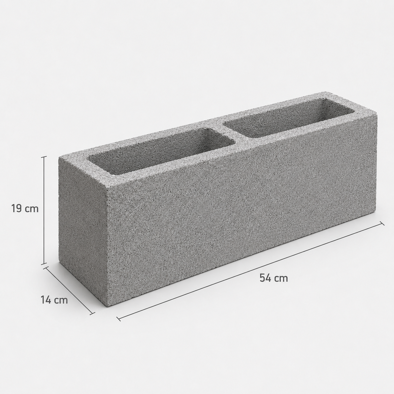 Bloco Alongado 14 - 14 x 19 x 54 cm