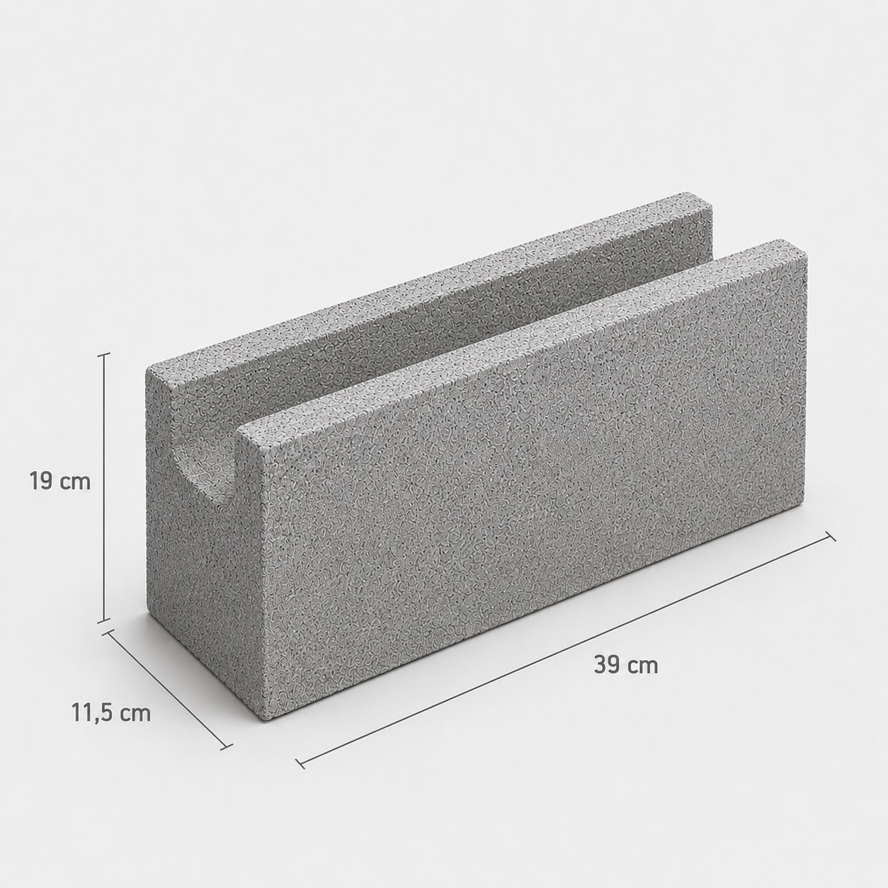 Canaleta 11,5 - 11,5 x 19 x 39 cm