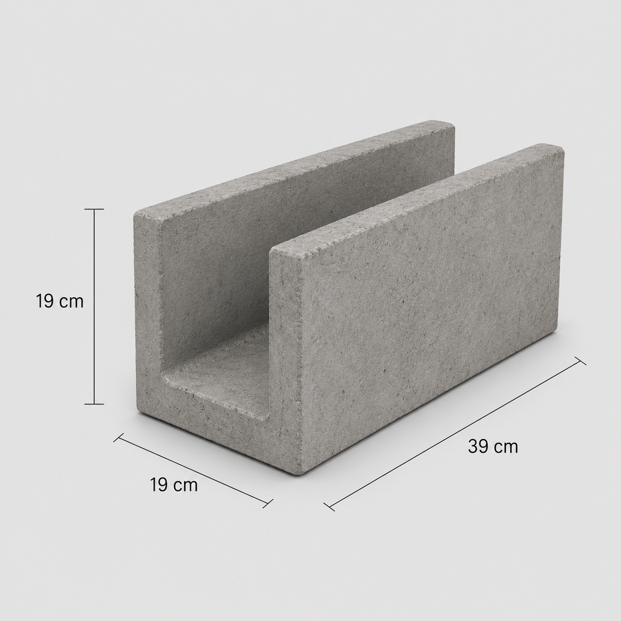 Canaleta 19 - 19 x 19 x 39 cm